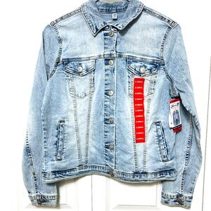 Seven7 Stone-Washed Blue Denim Jean Jacket NWT